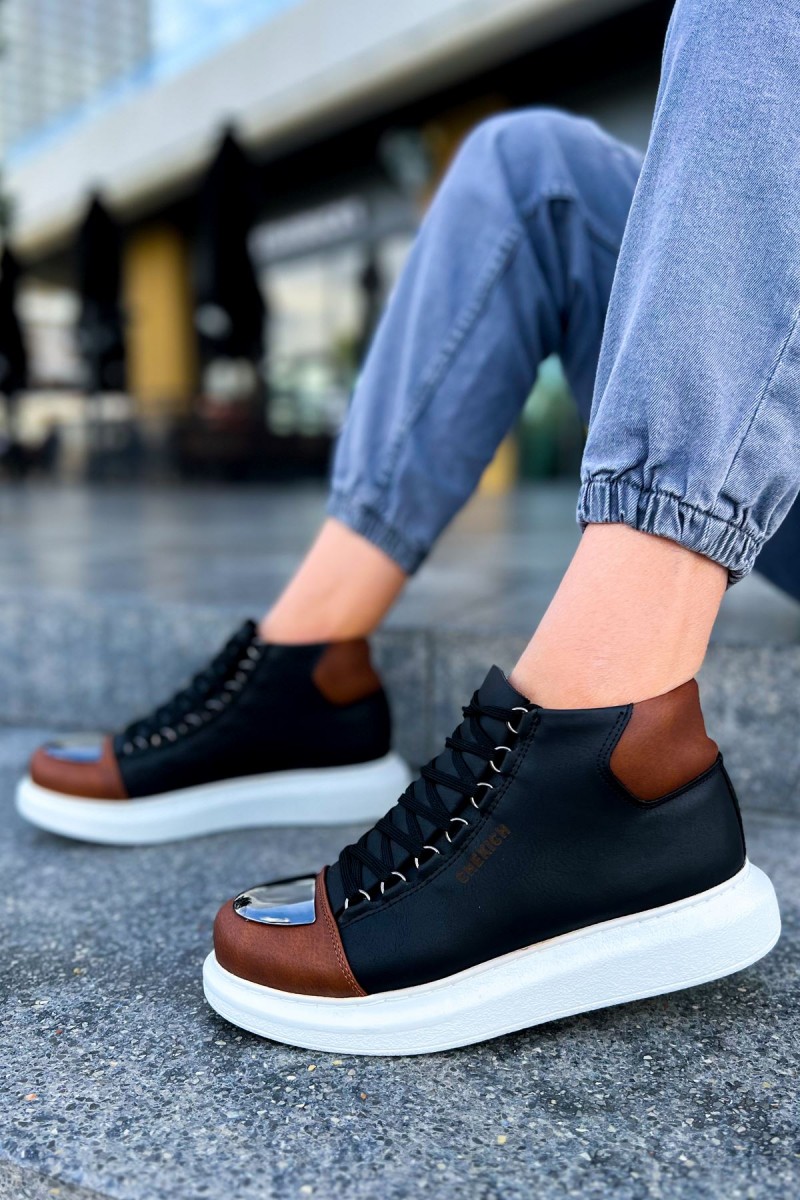 CH267 GBT Roma Mirror Erkek Bot SIYAH/TABA CH267 GBT Roma Mirror Erkek Bot SIYAH/TABA