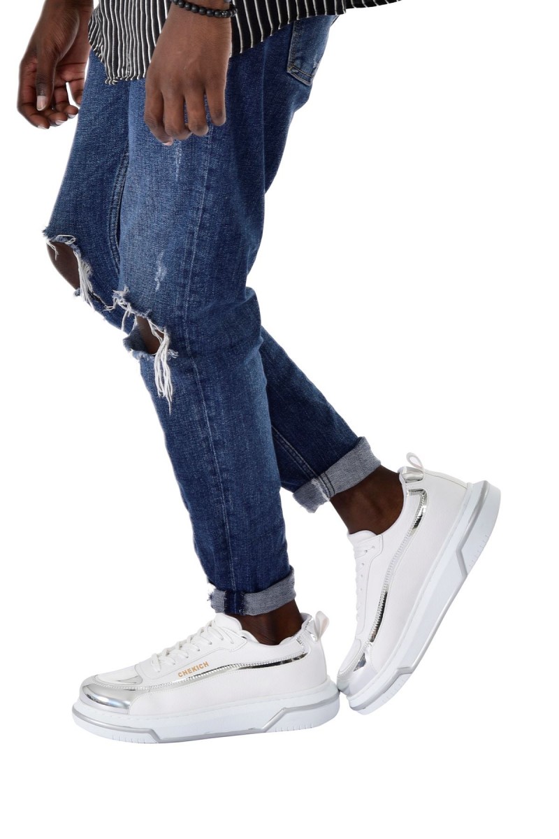 CH241 - CBT Signature Line Up Erkek Ayakkabı BEYAZ/GUMUS