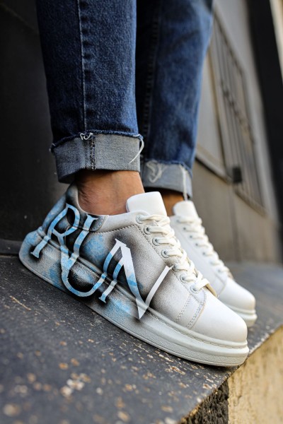 CH254 - CBT Pittura Erkek Ayakkabı 418 MAVI RUN