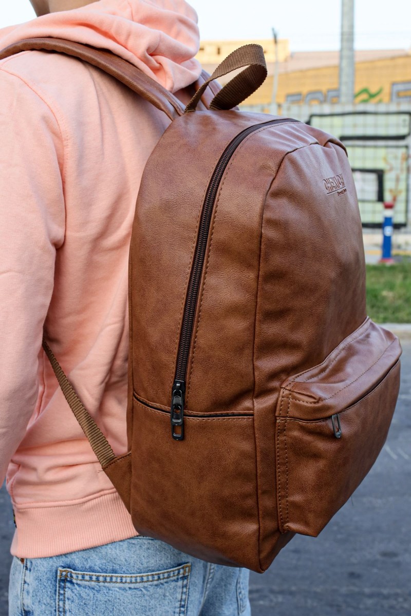 CNT006 - Cilt Deri Erkek Sırt Çantası TABA