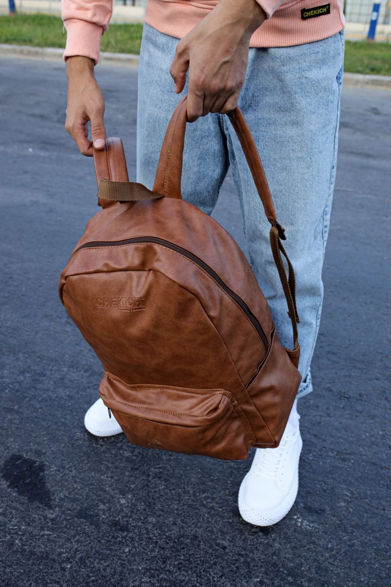 CNT006 - Cilt Deri Erkek Sırt Çantası TABA