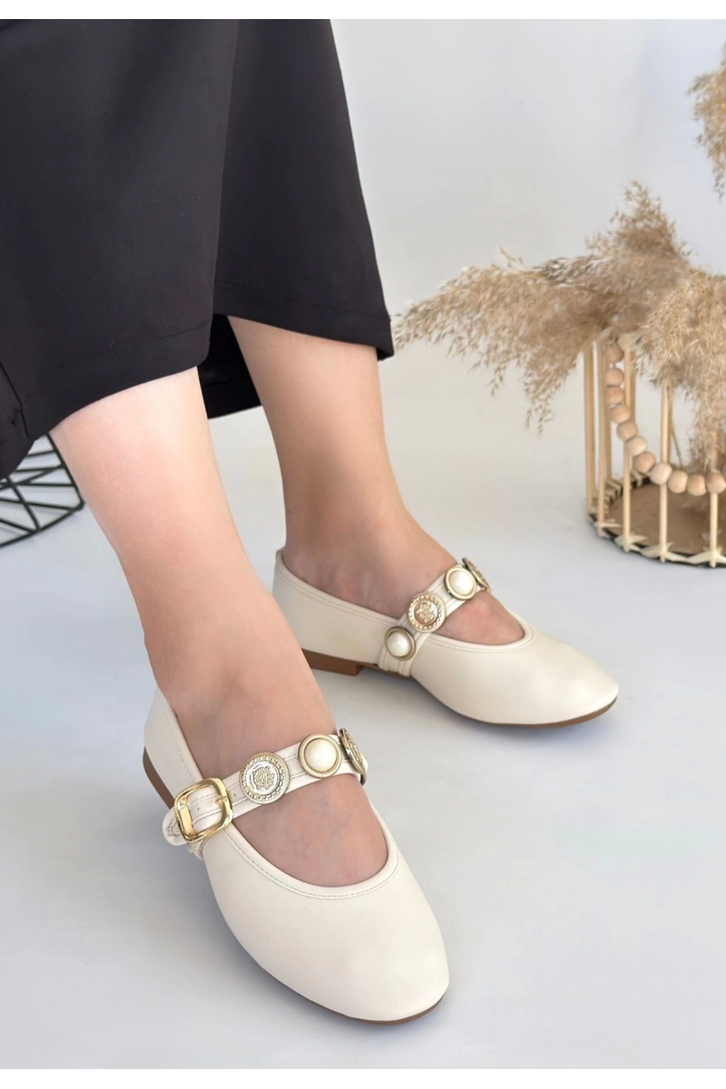 Atnis Bej Cilt Babet Ayakkabı