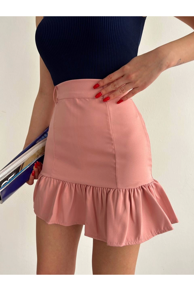 Altı fırfırlı etek pudra s24817 Altı fırfırlı etek pudra s24817