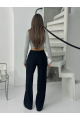 Fitilli şardonlu pantolon siyah a4058 Fitilli şardonlu pantolon siyah a4058