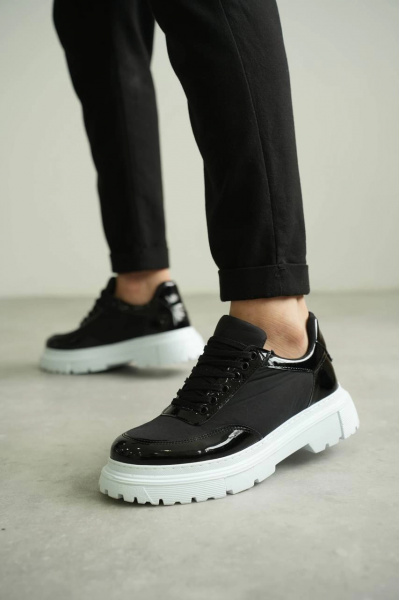 KB-X201 Kuback Siyah Rugan Paraşüt Günlük Erkek Ayakkabı