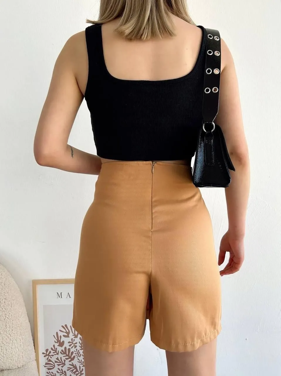 Dört çıtçıtlı Gabardin şort etek s249001 — görsel 3 · PMTOTW2W96