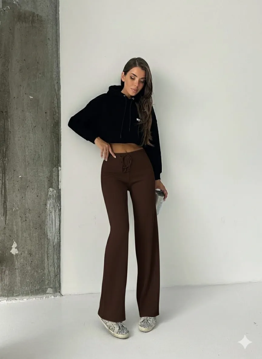 Fit comfort bej salaş pantolon kahve A6011 — görsel 3 · QOF9URV612