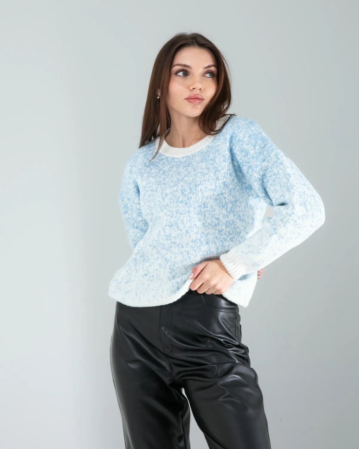 Mavi Kar Tanesi Triko Kazak — görsel 3 · KV2025010128