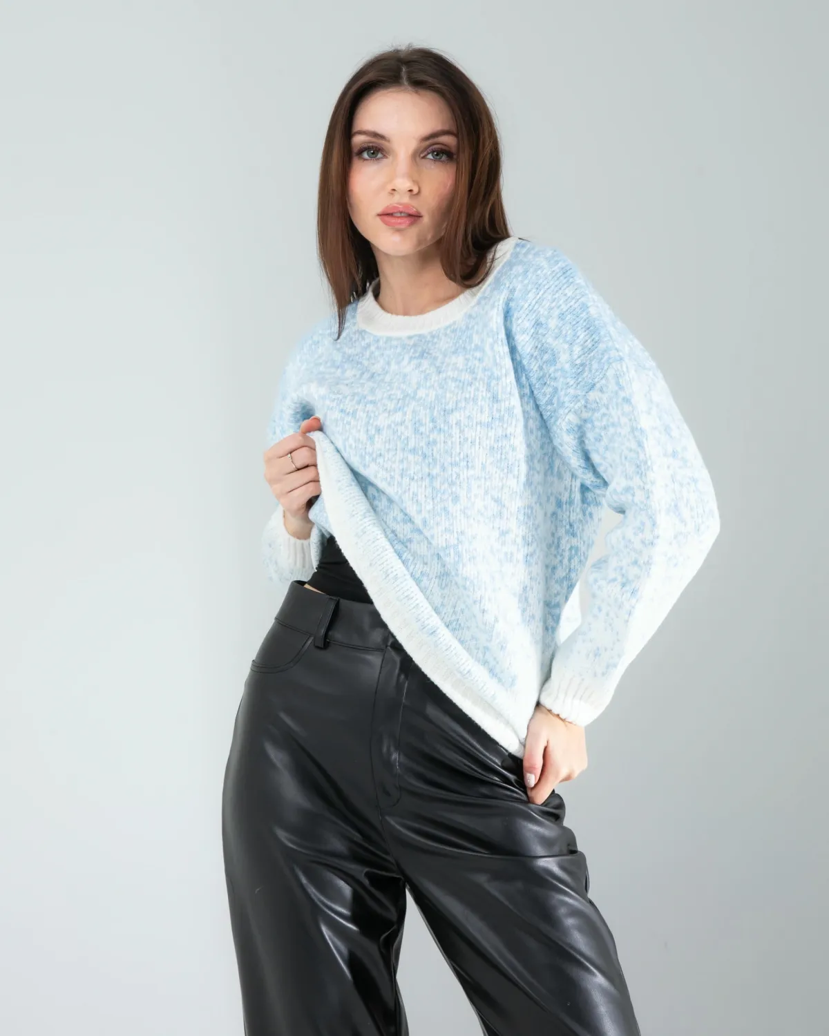 Mavi Kar Tanesi Triko Kazak — görsel 2 · KV2025010128