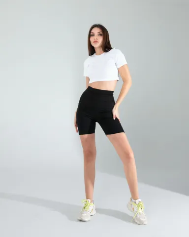 Beyaz Fitilli Kaşkorse Mini Bluz — görsel 3