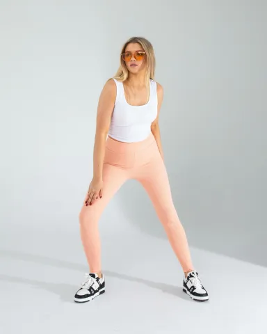Somon Fitilli Push Up Toparlayıcı Spor Tayt — görsel 2