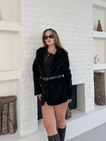 Fok ceket premıum kalite siyah st255860 — görsel 2