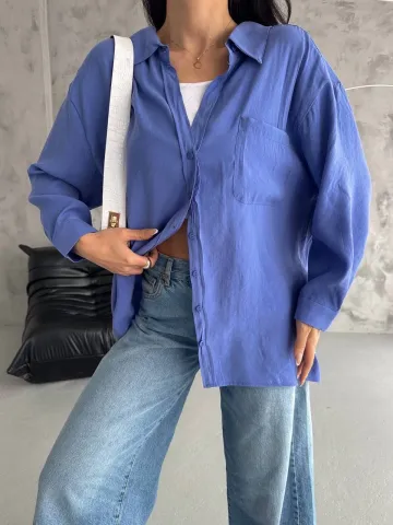 Modal oversize cepli gömlek — görsel 3